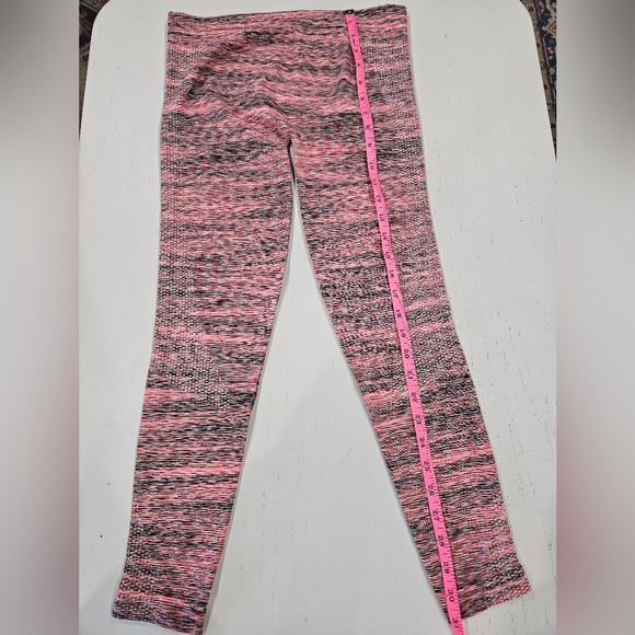 Workout Compression Set. Top & Bottom. Size Small. Pink Space Dye Long Sleeve - Picture 5 of 6